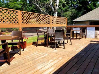 Poolside sundeck